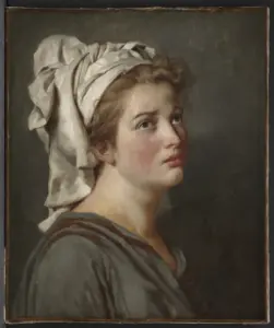Young Woman with a Turban, oil on canvas, Jacques-Louis David, 18th century France, Cleveland Museum